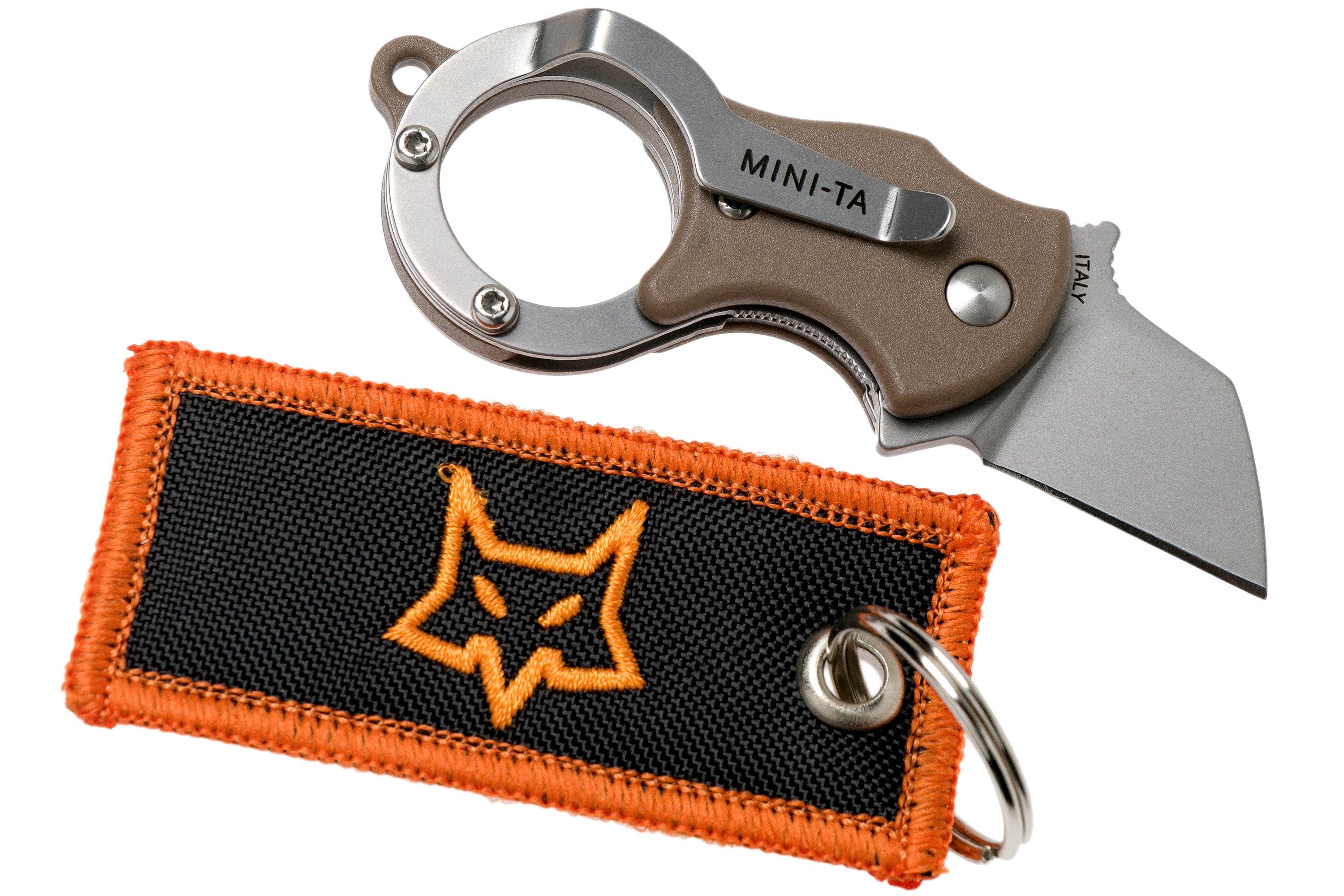 Fox Mini-TA FX-536CB Coyote Brown, keychain knife | Advantageously ...