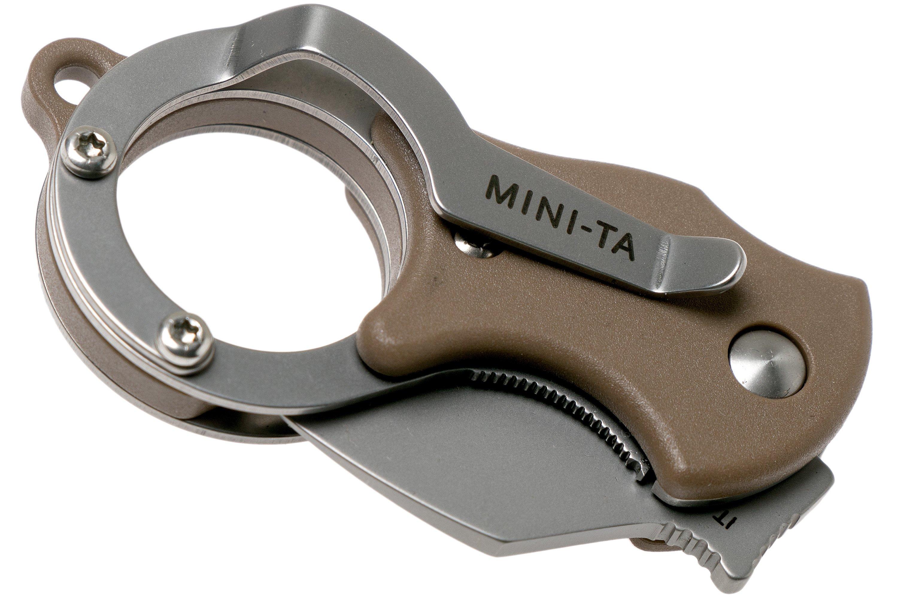 Fox Mini-TA FX-536CB Coyote Brown, keychain knife | Advantageously ...