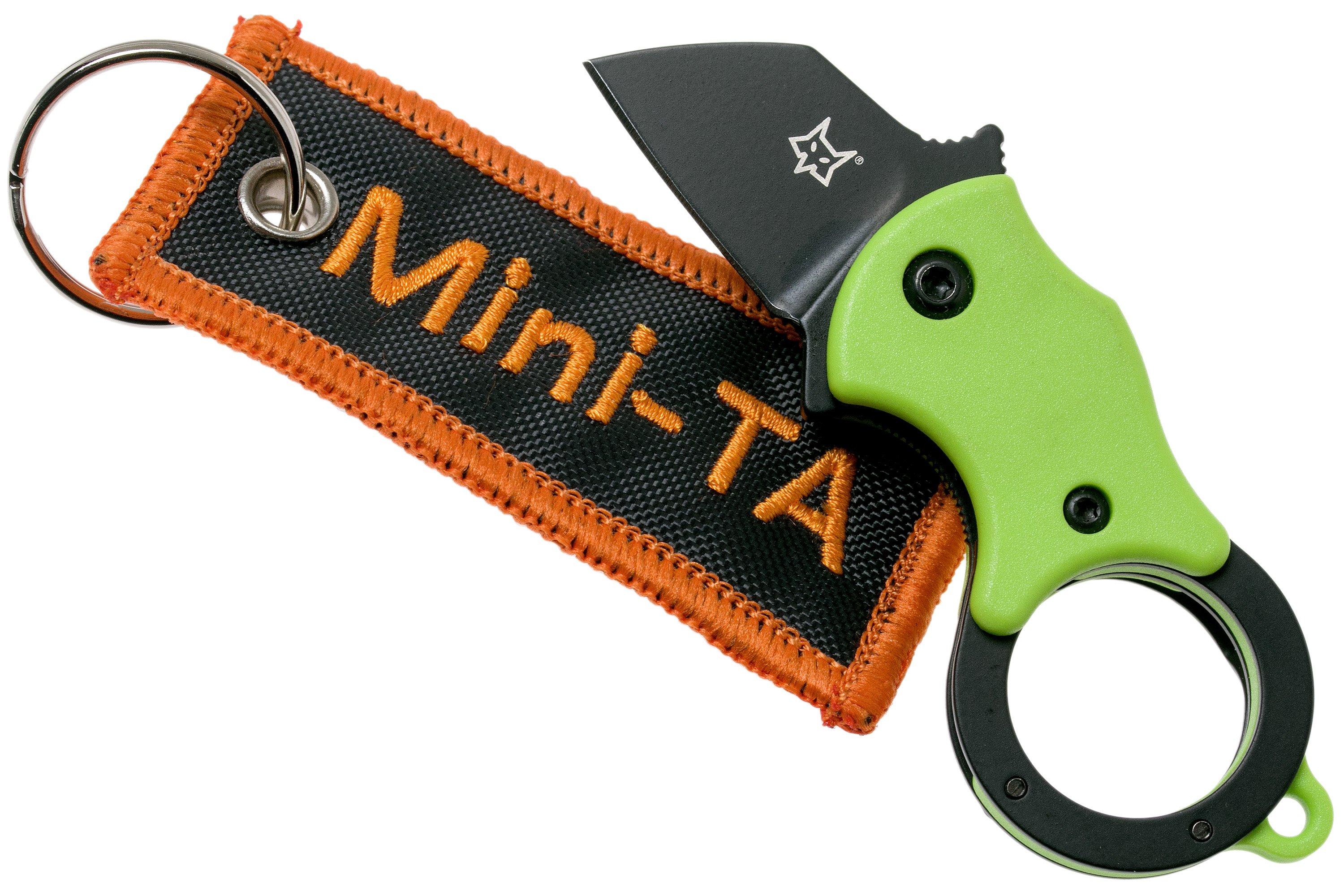 Fox Mini-TA FX-536GB Green & Black, keychain knife | Advantageously ...