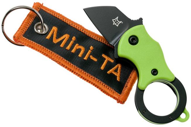 Image for Fox Mini-TA FX-536GB Green & Black, keychain knife