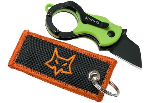Image for Fox Mini-TA FX-536GB Green & Black, keychain knife