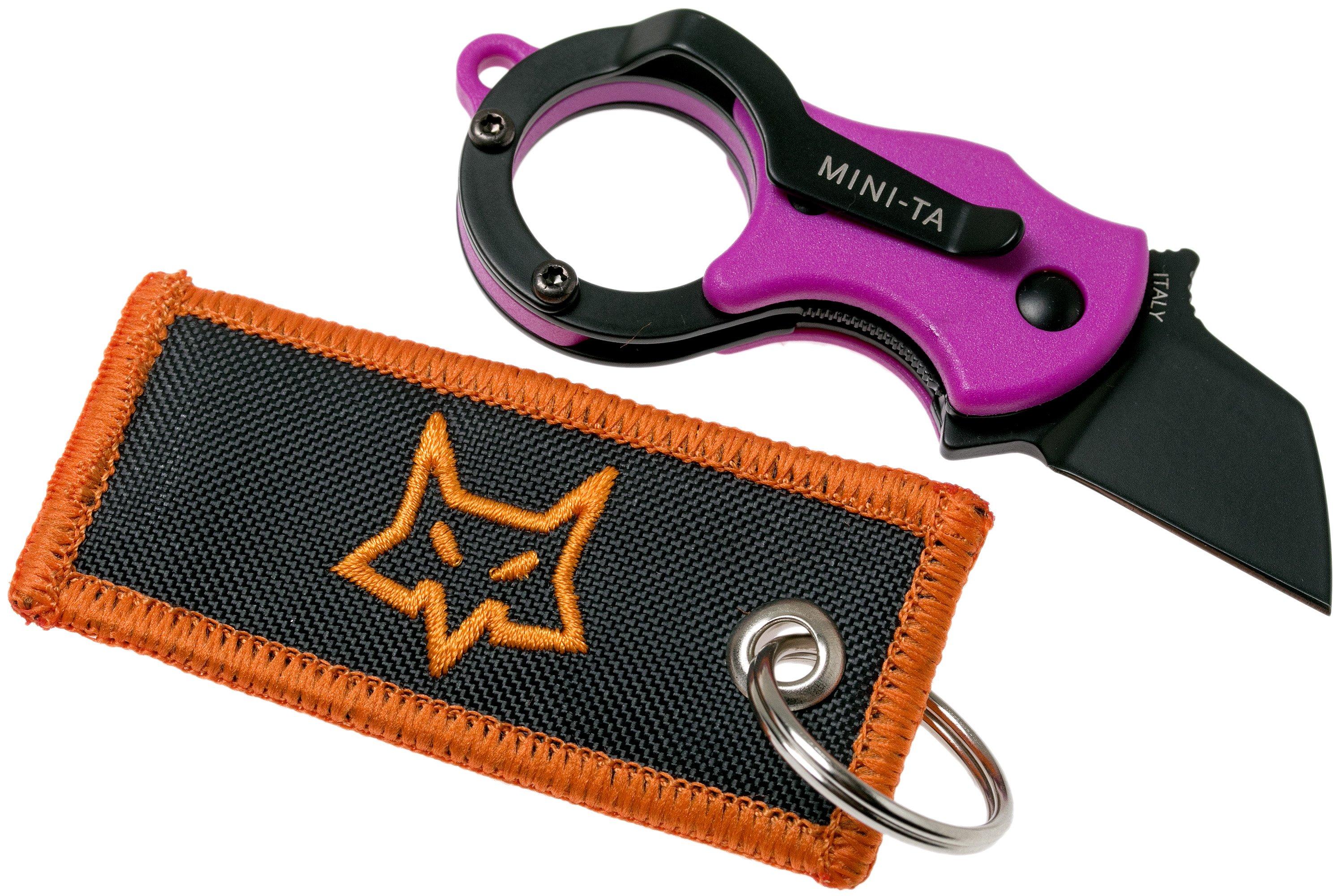 Fox Mini-TA FX-536PB Pink & Black, keychain knife | Advantageously