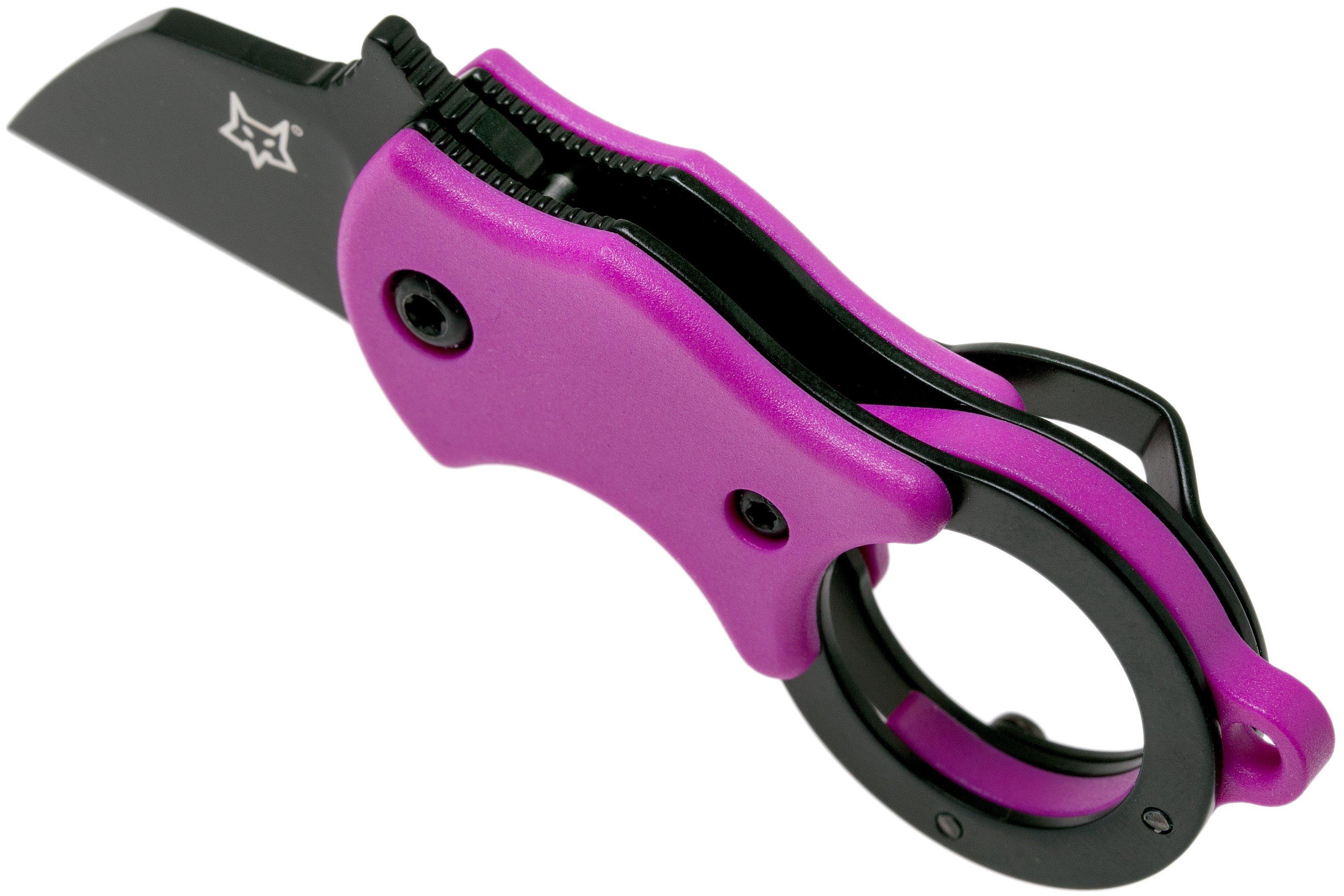 Fox Mini-TA FX-536PB Pink & Black, keychain knife | Advantageously