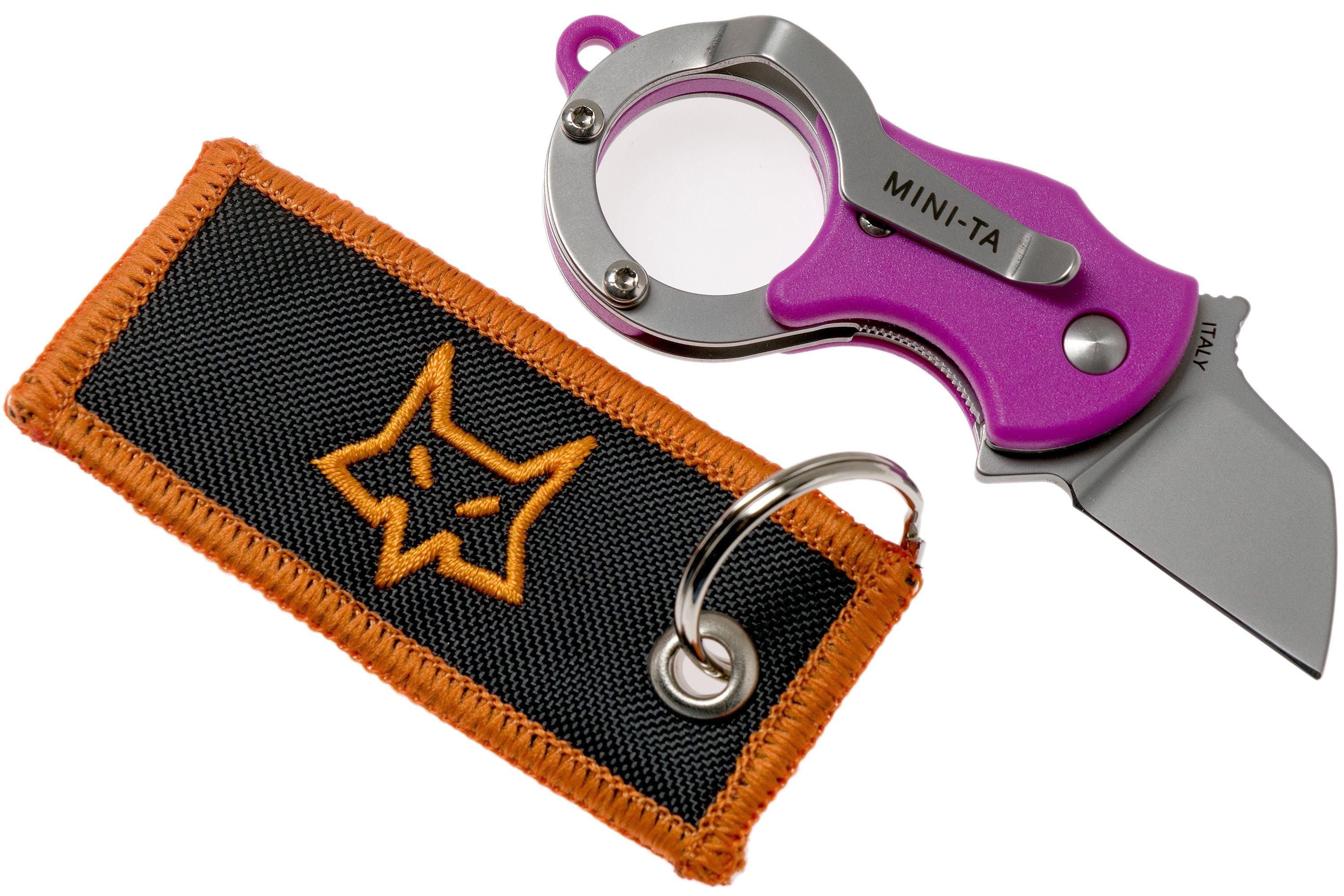 Fox Knives Mini-Ta Pink Blasted | Advantageously shopping at ...