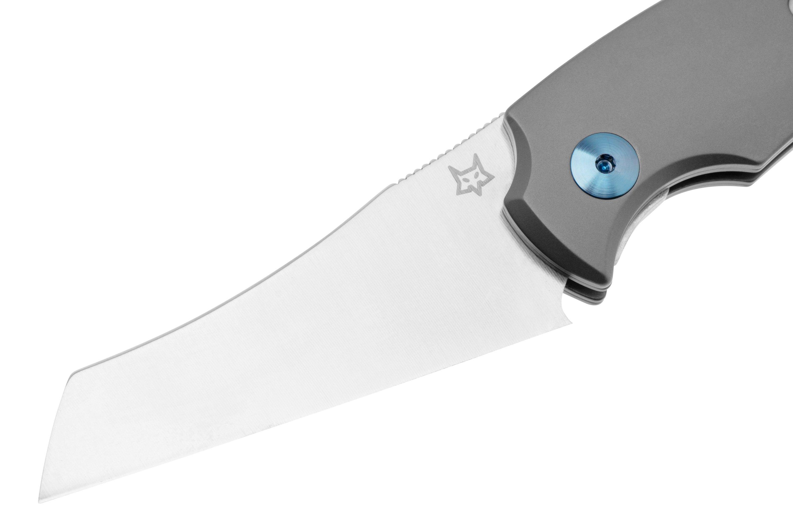 Fox Knives Virtus FX-541 TI, Titanium Sandblasted cigar-cutter knife ...