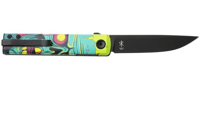 Afbeelding voor Fox Knives Chnops UV FX-543-A1 Black Top Shield Becut, Black Aluminium Abstract 1 zakmes, Riccardo Gobbato design
