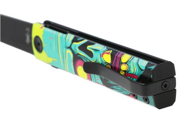 Afbeelding voor Fox Knives Chnops UV FX-543-A1 Black Top Shield Becut, Black Aluminium Abstract 1 zakmes, Riccardo Gobbato design