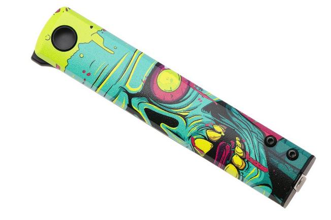 Afbeelding voor Fox Knives Chnops UV FX-543-A1 Black Top Shield Becut, Black Aluminium Abstract 1 zakmes, Riccardo Gobbato design