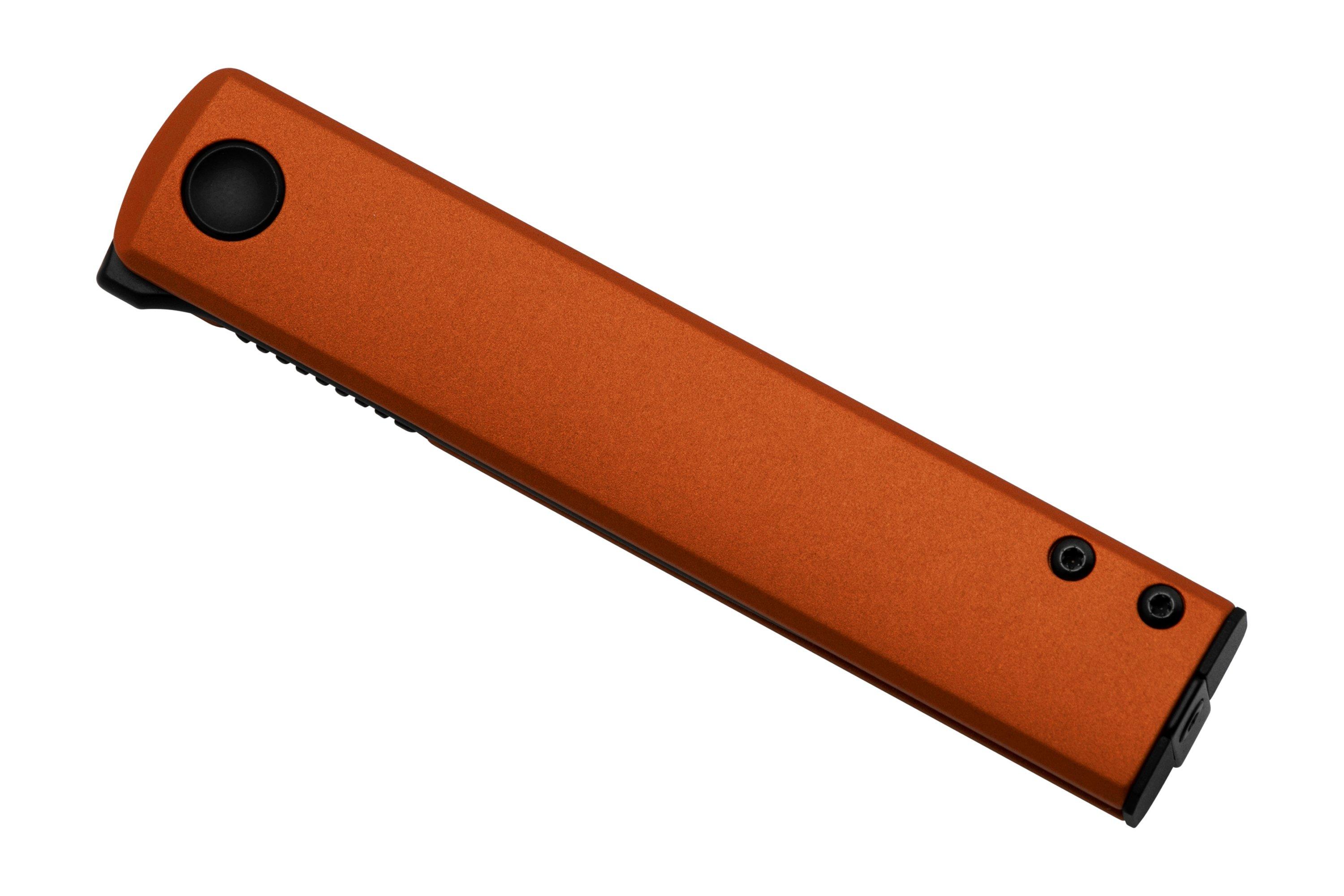 Fox Knives Chnops, FX-543 ALO, Orange Aluminum, Black Becut pocket