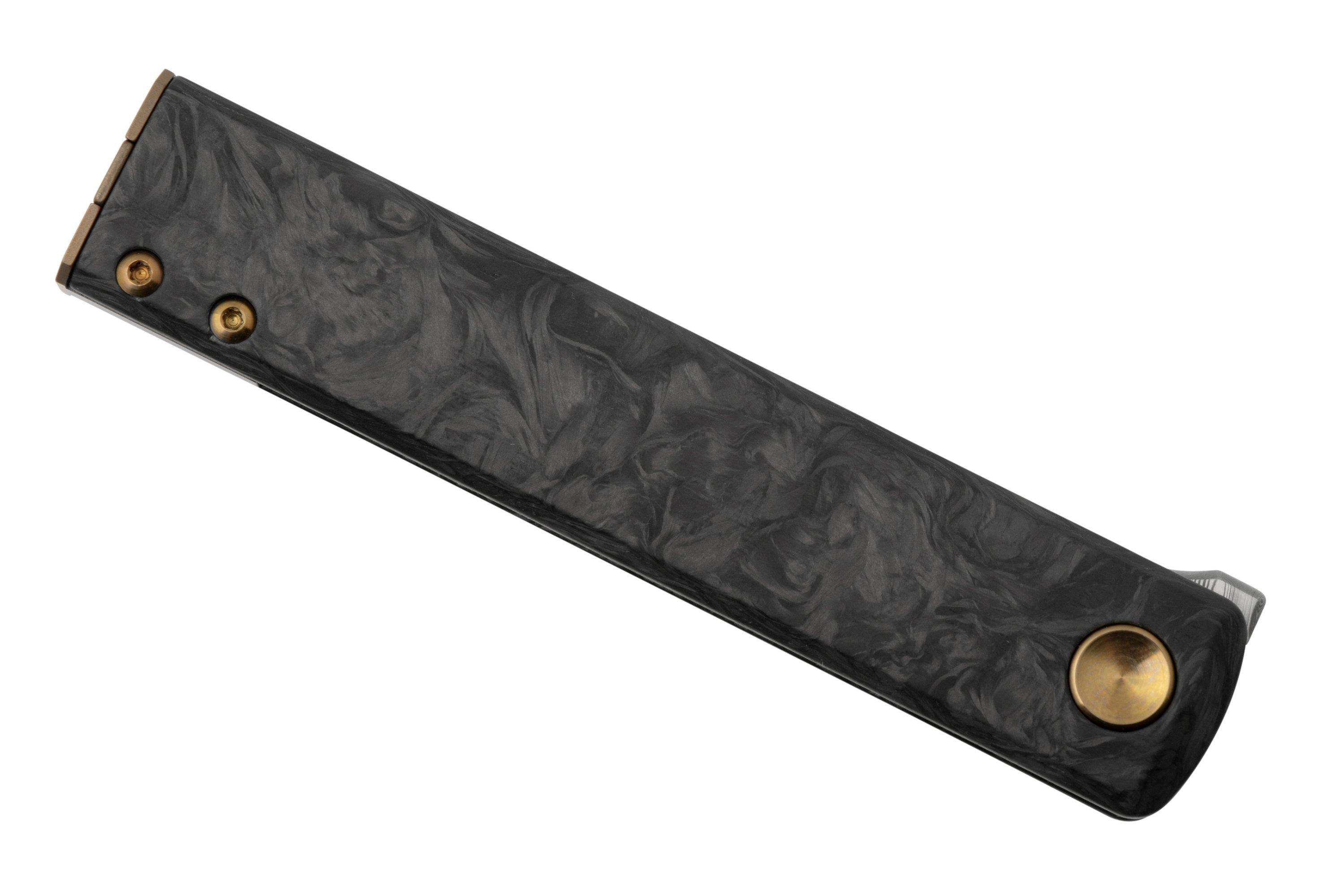 Fox Knives Chnops, FX-543 DCF, Carbonfiber, Bronze Hardware, Damasteel ...