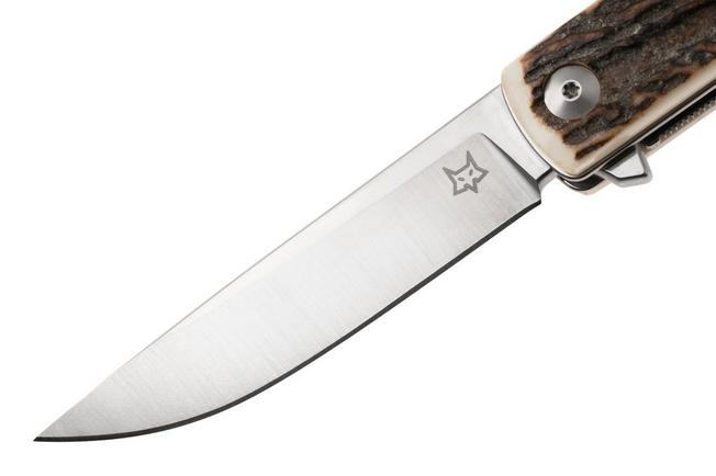 Afbeelding voor Fox Knives Chnops Heritage FX-544-CE Satin Hybrid Cryo, Stag zakmes, Riccardo Gobbato design