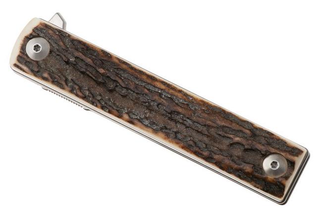 Afbeelding voor Fox Knives Chnops Heritage FX-544-CE Satin Hybrid Cryo, Stag zakmes, Riccardo Gobbato design