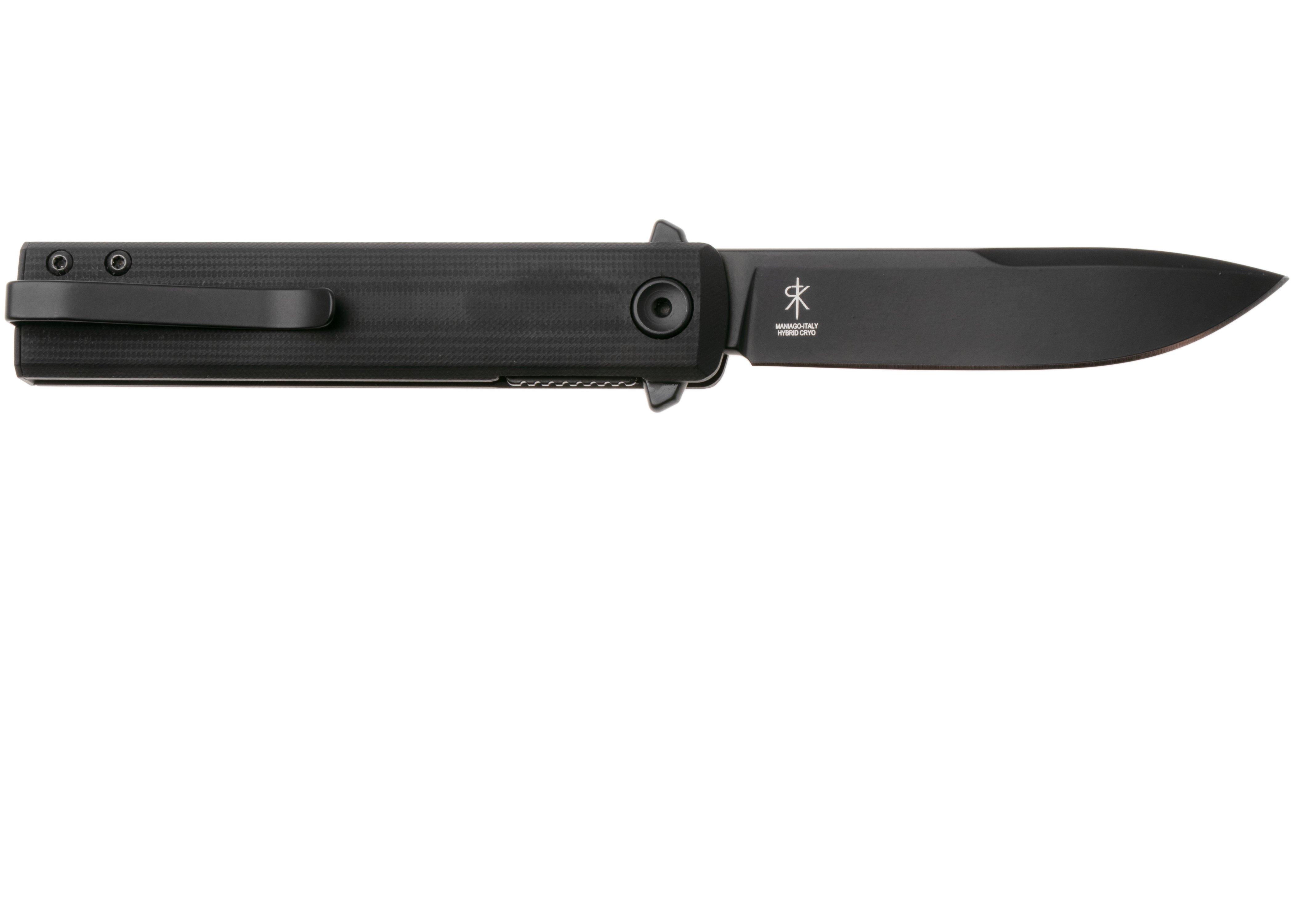 Fox Knives Chnops Tactical, FX-545G10B, Black Idroglider Hybrid Cryo ...