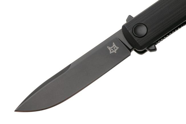 Afbeelding voor Fox Knives Chnops Tactical, FX-545G10B, Black Idroglider Hybrid Cryo, Black G10 zakmes