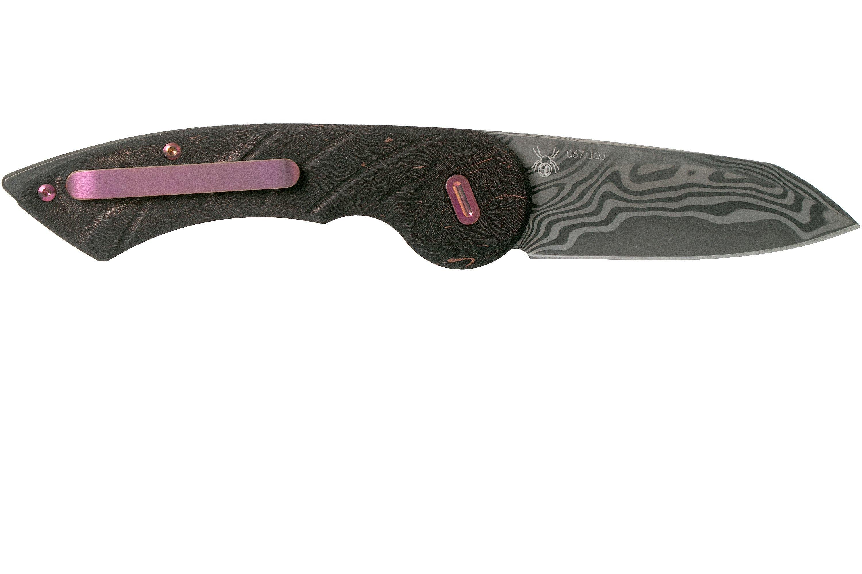 Fox Knives Radius FX-550 DCFR Damacore Space Coral Carbon fibre Limited ...