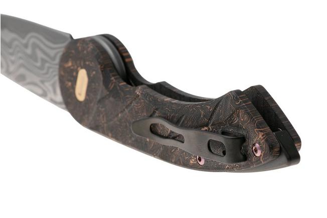 Afbeelding voor Fox Knives Radius FX-550 DCFR Damacore Space Coral Carbonfiber Limited Edition zakmes