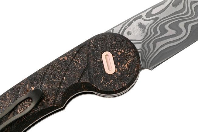 Afbeelding voor Fox Knives Radius FX-550 DCFR Damacore Space Coral Carbonfiber Limited Edition zakmes