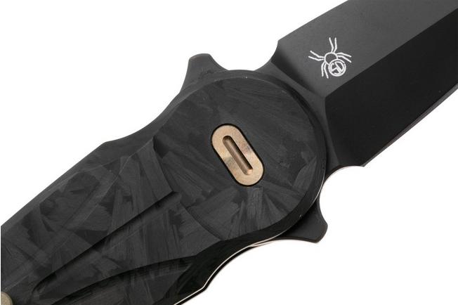 Afbeelding voor Fox Knives Saturn FX-551-DMB Black PVD M390, Dark Matter Carbon Fibre, zakmes, Denis Simonutti design