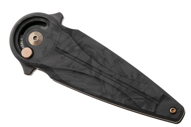 Afbeelding voor Fox Knives Saturn FX-551-DMB Black PVD M390, Dark Matter Carbon Fibre, zakmes, Denis Simonutti design