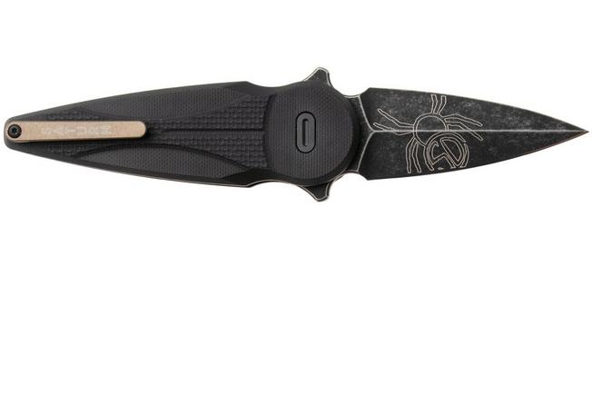 Afbeelding voor Fox Knives Saturn FX-551-G10B Black Idroglider Stonewashed N690Co, Black G10, zakmes, Denis Simonutti design