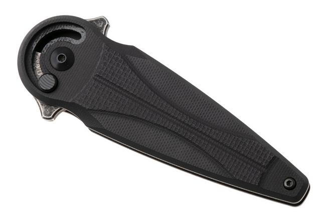 Afbeelding voor Fox Knives Saturn FX-551-G10B Black Idroglider Stonewashed N690Co, Black G10, zakmes, Denis Simonutti design