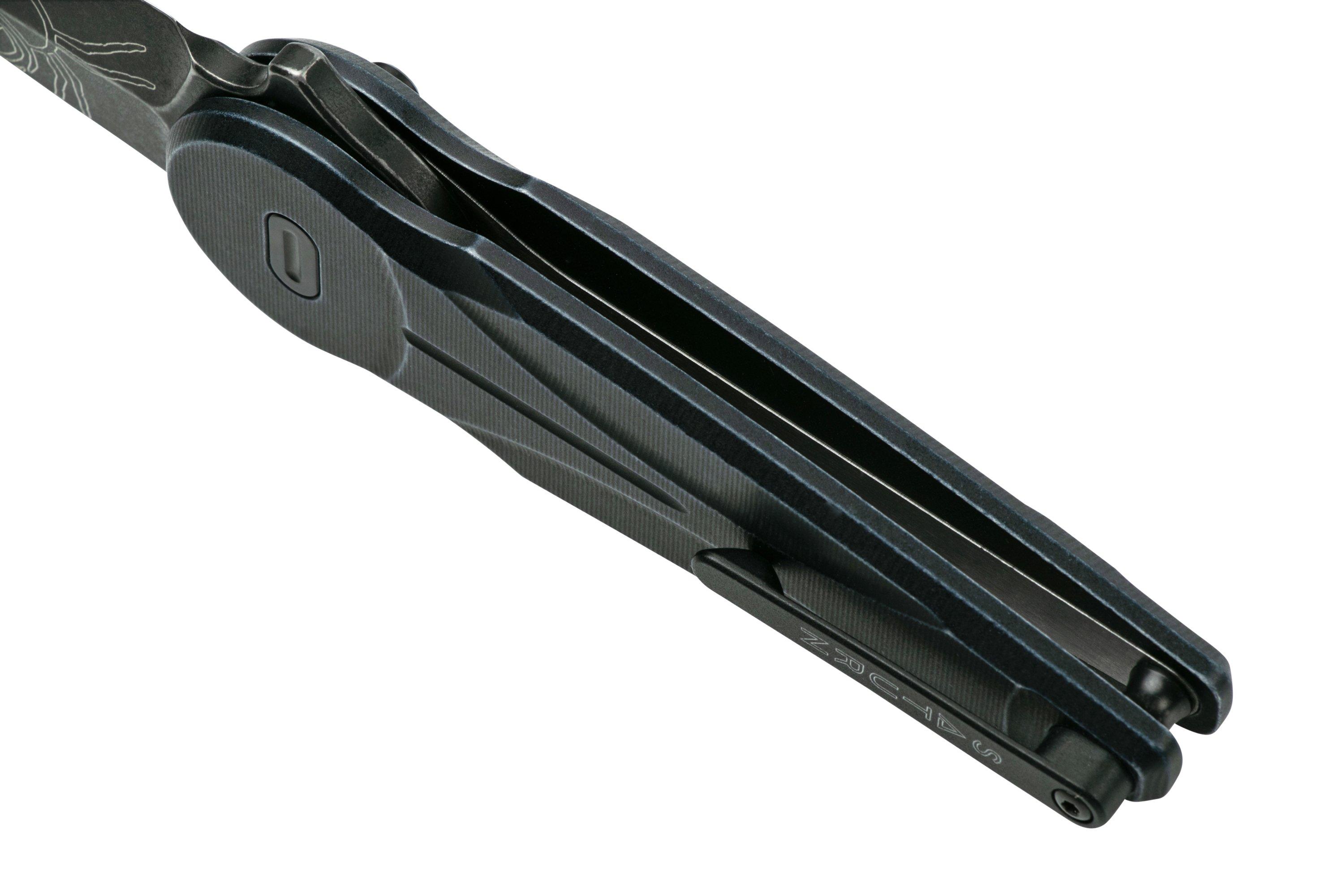 Fox Knives Saturn Black SW left-handed, FX-551 SX ALB pocket knife