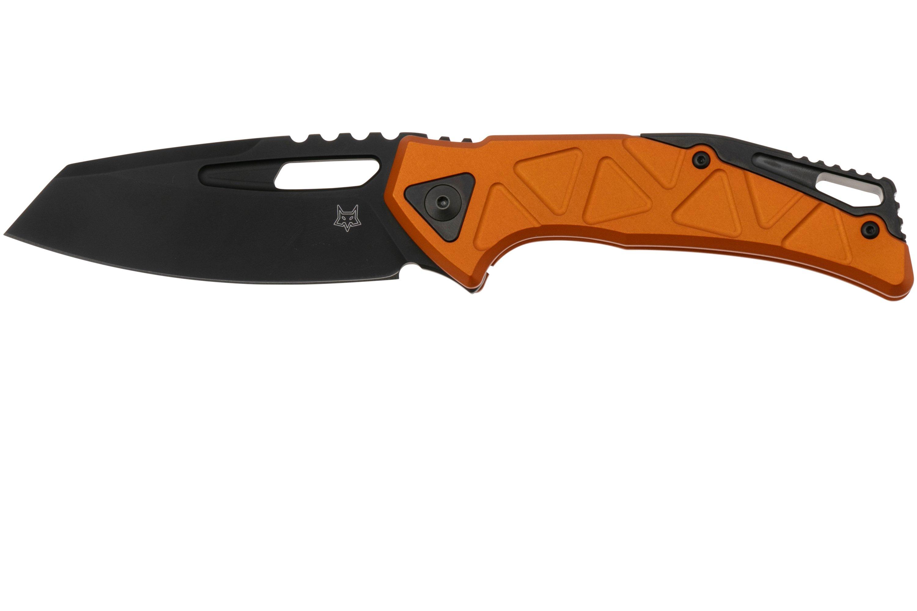 Fox Chronos FX-552-ALBOR PVD Magnacut, Orange Aluminium, pocket knife ...