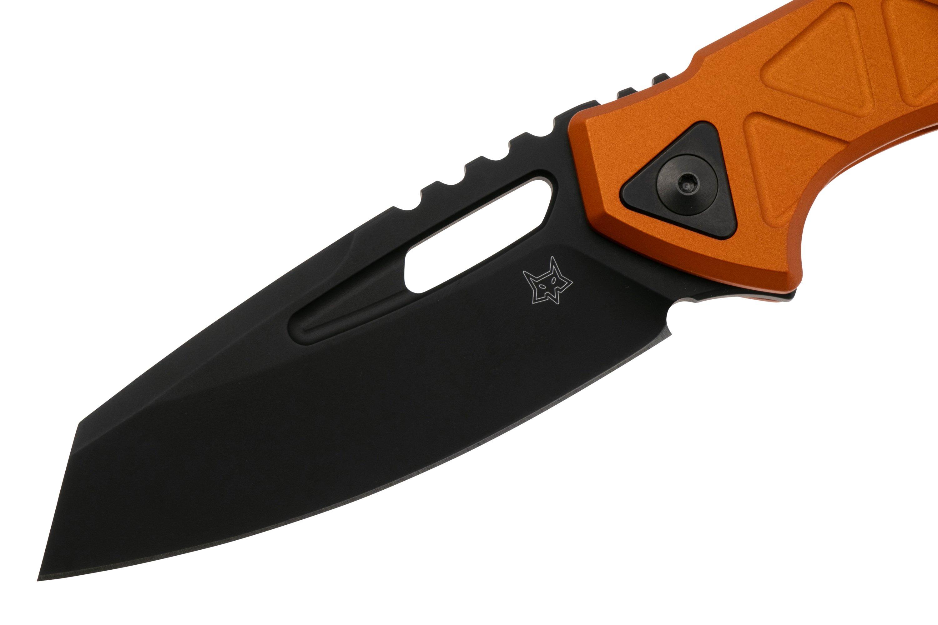 Fox Chronos FX-552-ALBOR PVD Magnacut, Orange Aluminium, pocket knife ...