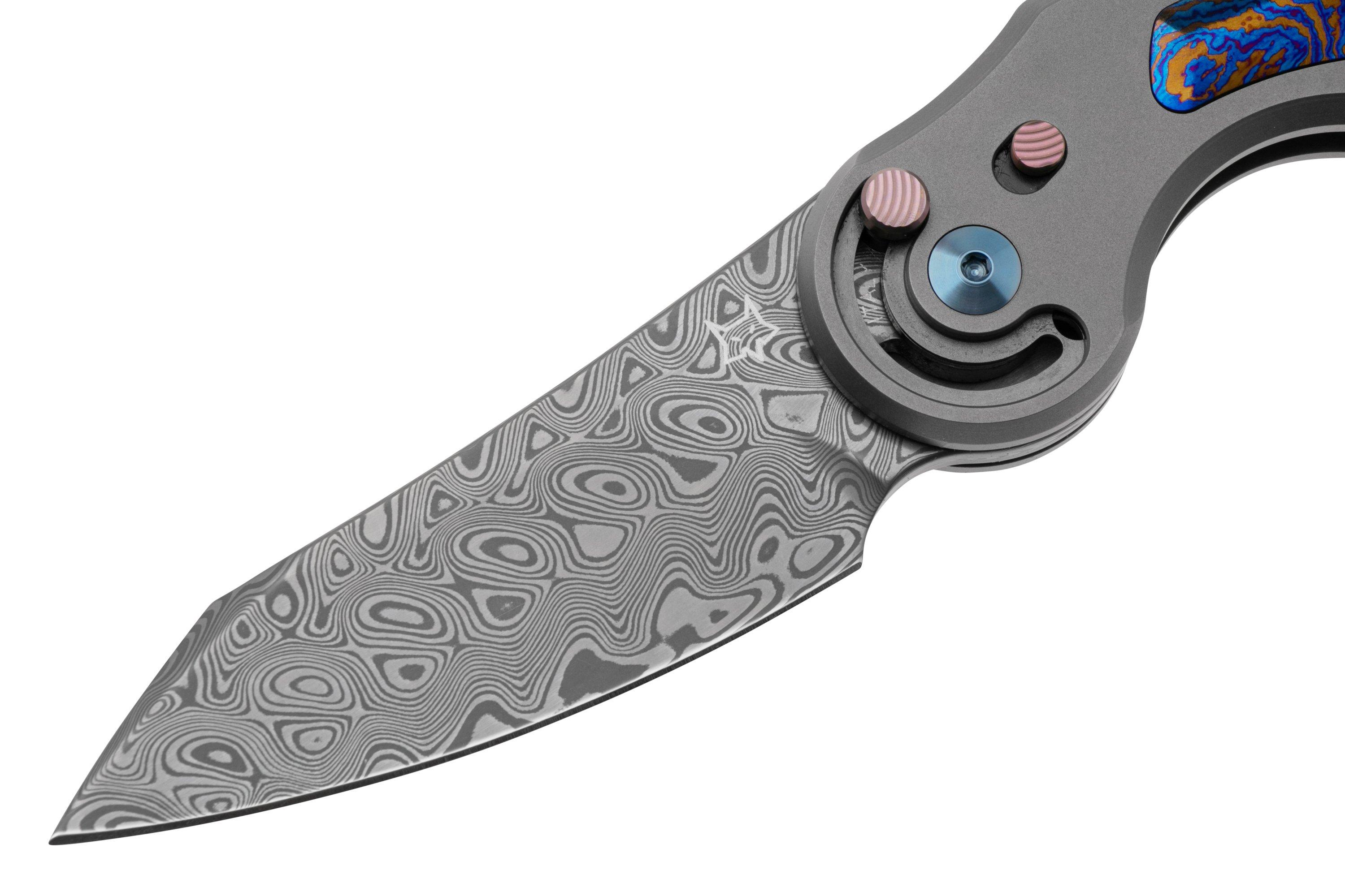 FOX Knives Jupiter FX-555DPB, Hakkapella Damascus, Titanium
