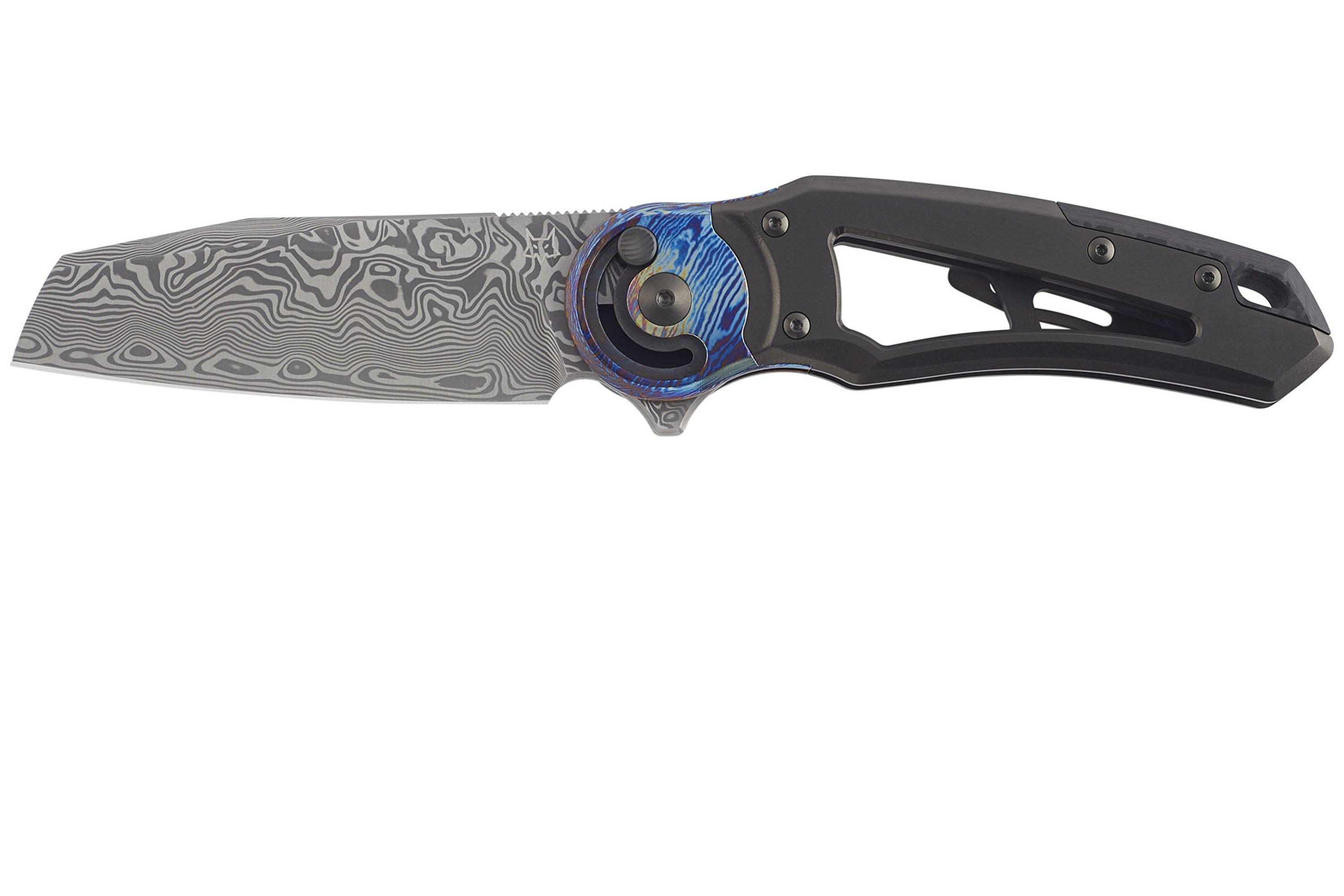 Fox Metamorphosis FX-556-A1 Damascus Sheepsfoot, Black Titanium