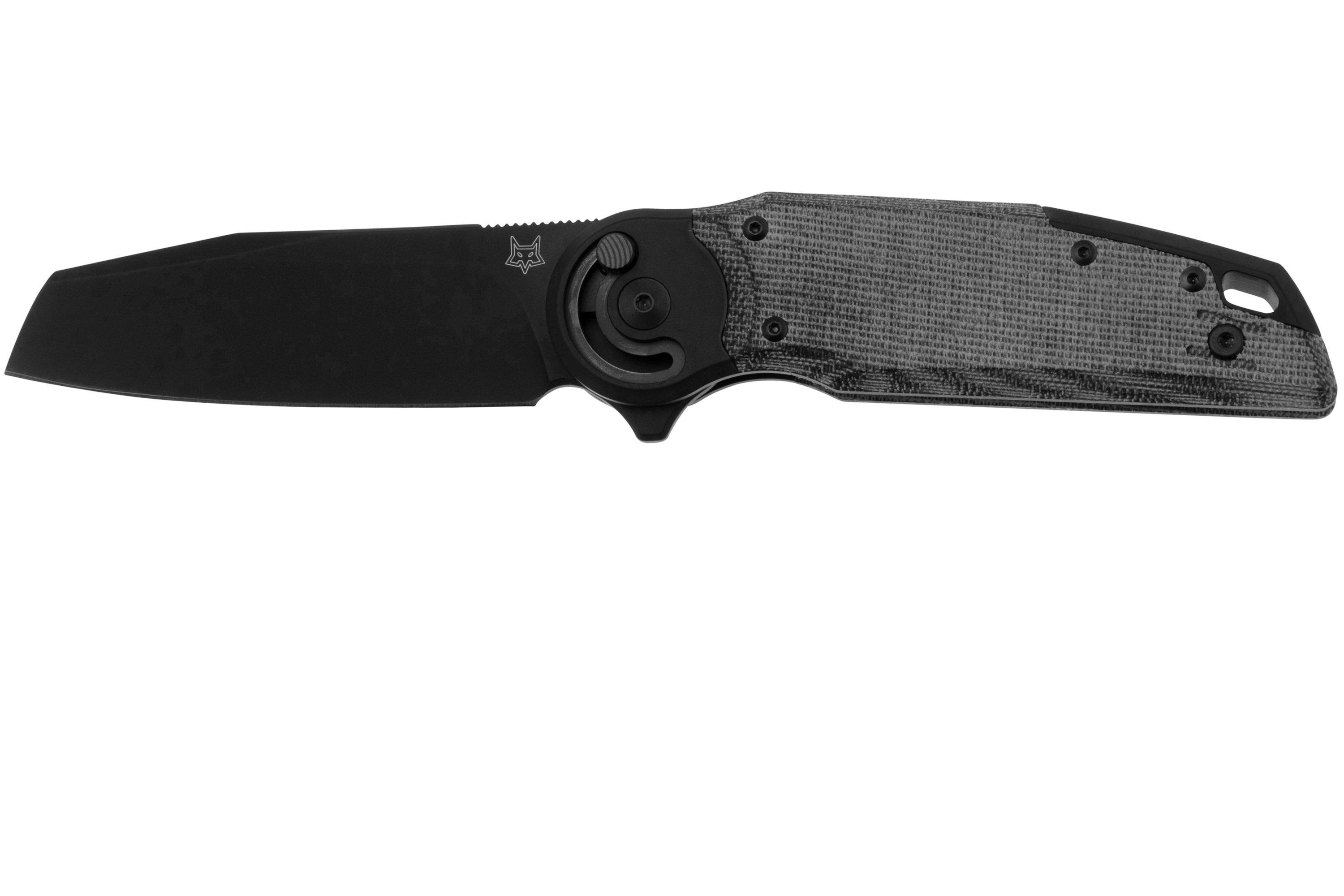 Mefisto ブラックメタル black l Fox Metamorphosis FX-556-A2 M390 PVD Sheepsfoot, Black Micarta