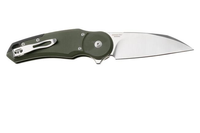 Afbeelding voor Fox Metamorphosis FX-556-G10OD, Satin M390 Wharncliffe, OD Green G10 zakmes