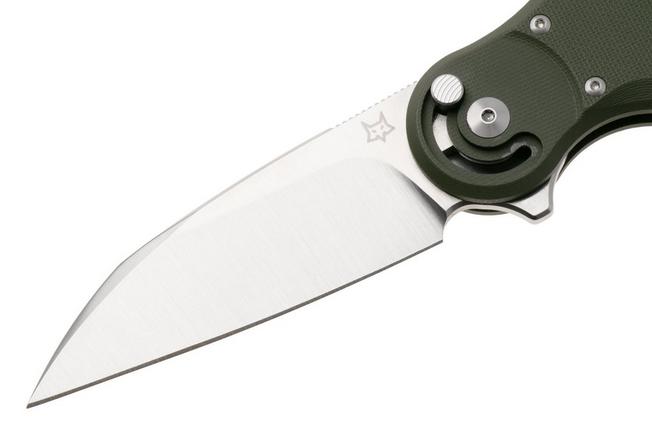 Afbeelding voor Fox Metamorphosis FX-556-G10OD, Satin M390 Wharncliffe, OD Green G10 zakmes