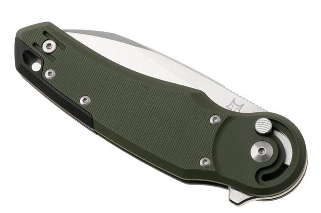 Afbeelding voor Fox Metamorphosis FX-556-G10OD, Satin M390 Wharncliffe, OD Green G10 zakmes