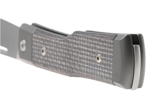 Afbeelding voor Fox Gunstock FX-558 BI Satin Böhler M390, Bison Yuta Micarta, slipjoint zakmes