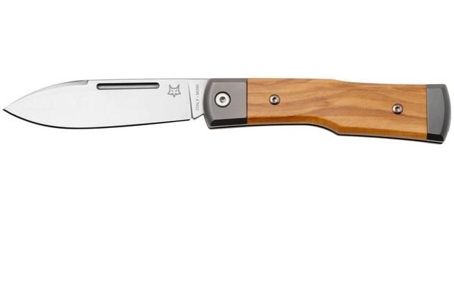 Afbeelding voor Fox Gunstock FX-558 OL Satin Böhler M390, Olive Wood, slipjoint zakmes