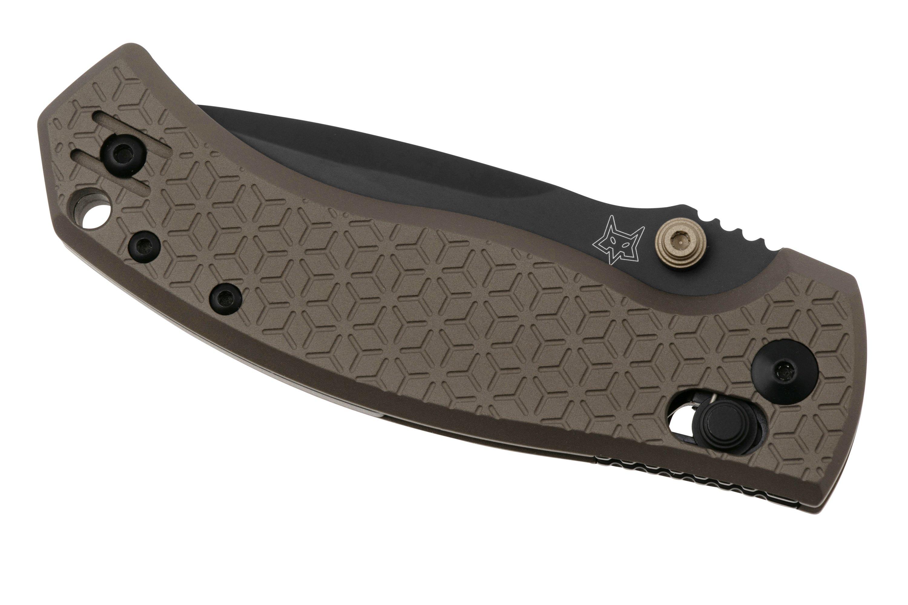 Fox Knives Anzu FX560ALBR CPM MagnaCut Black PVD, Aluminium Bronze