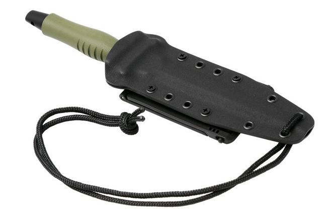 Afbeelding voor Fox FKMD Veleno, FX-596G10ODAF, Black Top Shield Böhler N690Co, OD Green G10, tweezijdig geslepen dolkmes