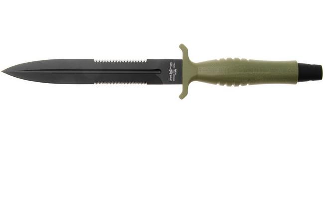 Afbeelding voor Fox FKMD Veleno, FX-596G10OD, Black Top Shield Böhler N690Co, OD Green G10, dolkmes