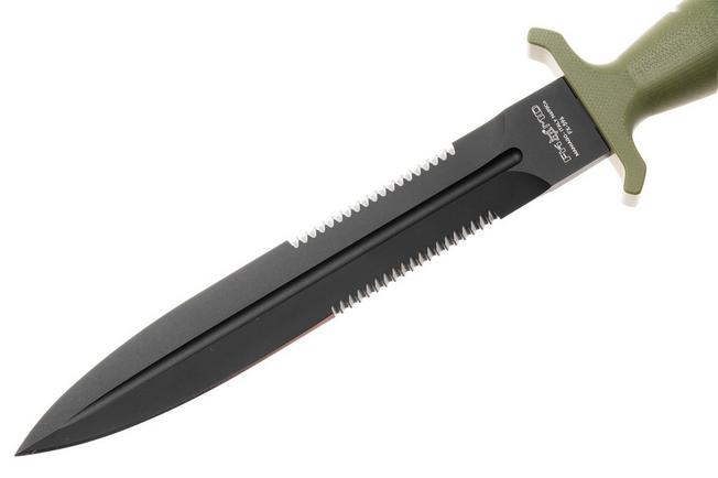 Afbeelding voor Fox FKMD Veleno, FX-596G10OD, Black Top Shield Böhler N690Co, OD Green G10, dolkmes