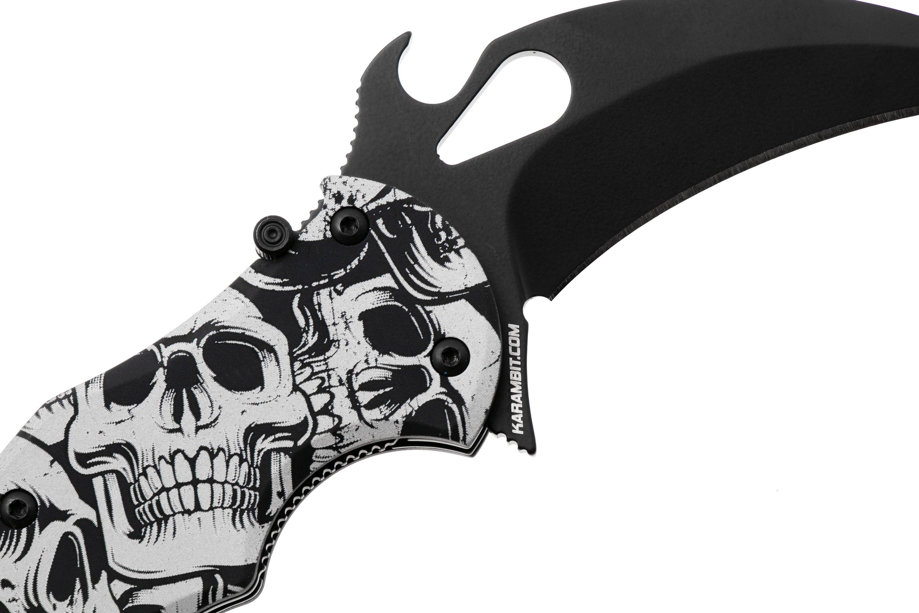 Fox FX-599 ALB-3 The End, Black Idroglider Böhler N690Co, Engraved
