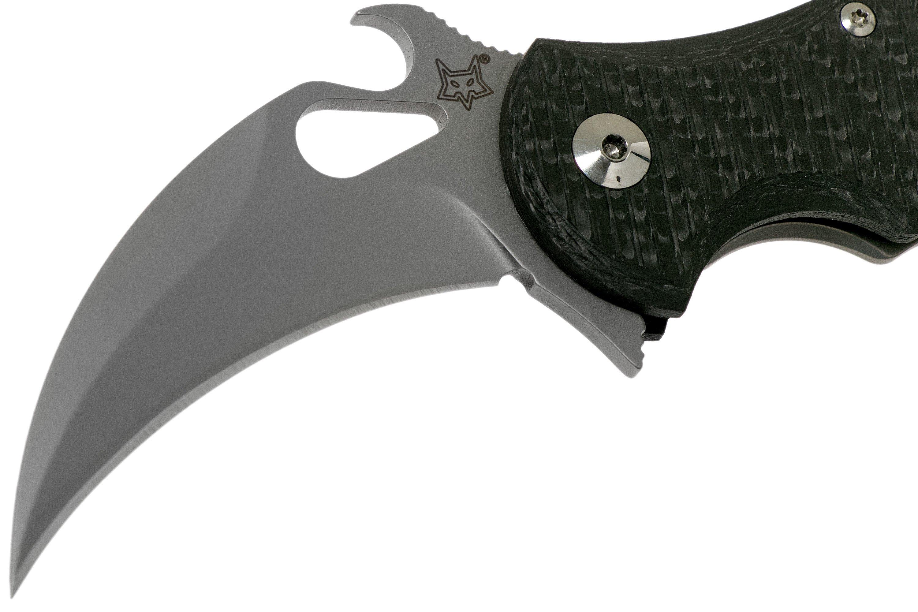 Nóż karambit Fox Karambit Titanium Framelock Bead Blasted FX