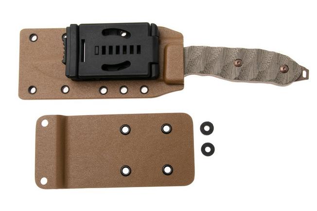 Afbeelding voor Fox Audax FX-615, Becut Bronze PVD, Green Micarta vaststaand mes, Trinova Solutions design