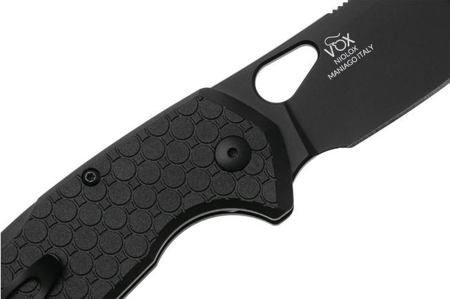 Afbeelding voor Fox Kita FX-625BB, Black Top Shield Niolox, Black FRN zakmes, Jesper Voxnaes design