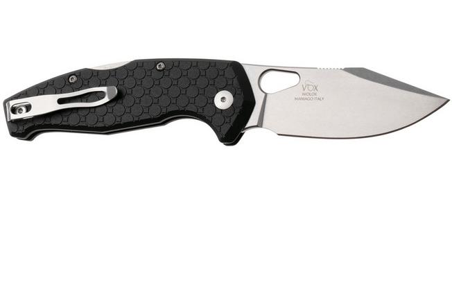 Afbeelding voor Fox Kita FX-625-BSW, Niolox Stonewashed, Black FRN zakmes, Jesper Voxnaes design