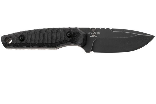 Afbeelding voor Fox FKMD KS FX-627-G10B, Top Shield Niolox, Black G10 vaststaand mes, GZ Tactical design