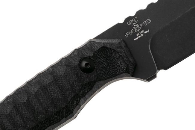 Afbeelding voor Fox FKMD KS FX-627-G10B, Top Shield Niolox, Black G10 vaststaand mes, GZ Tactical design