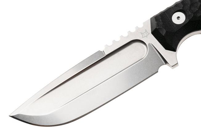 Afbeelding voor Fox FKMD Monteserra FX-628-G10B, Stonewashed Niolox, Black G10 vaststaand mes, GZ Tactical design