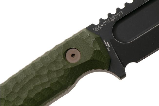 Afbeelding voor Fox FKMD Monteserra FX-628-G10OD, Top Shield Niolox, OD Green G10 vaststaand mes, GZ Tactical design