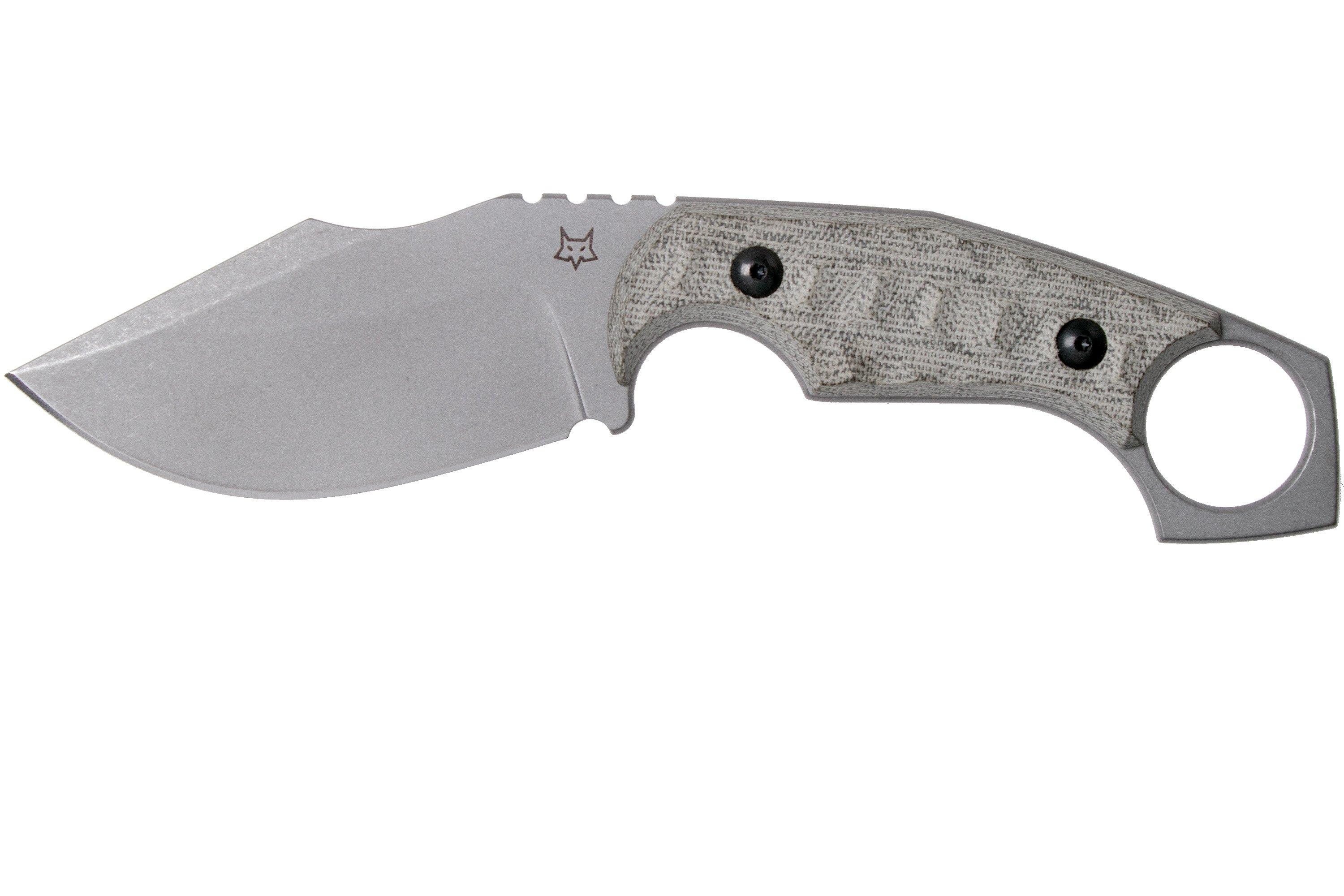 Fox Knives Monkey Thumper FX633MOD OD Green Canvas Micarta fixed knife